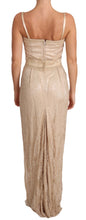 Load image into Gallery viewer, Dolce &amp; Gabbana Elegant Beige Sheath Floor-Length Dress
