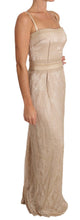 Load image into Gallery viewer, Dolce &amp; Gabbana Elegant Beige Sheath Floor-Length Dress
