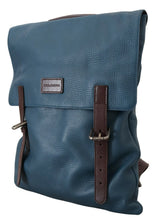 Load image into Gallery viewer, Dolce &amp; Gabbana Elegant Blue Leather Backpack Bag
