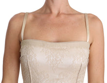 Load image into Gallery viewer, Dolce &amp; Gabbana Elegant Beige Sheath Floor-Length Dress
