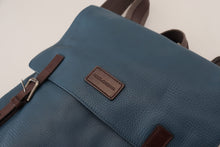 Load image into Gallery viewer, Dolce &amp; Gabbana Elegant Blue Leather Backpack Bag
