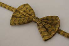 Load image into Gallery viewer, Dolce &amp; Gabbana Elegant Gold Silk Bow Tie
