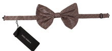 Load image into Gallery viewer, Dolce &amp; Gabbana Elegant Silk Gray Bow Tie - Men&#39;s Formalwear
