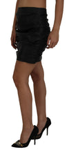 Load image into Gallery viewer, Dolce &amp; Gabbana Chic High Waist A-Line Leather Mini Skirt
