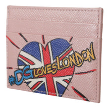 Load image into Gallery viewer, Dolce &amp; Gabbana Chic Pink Leather Cardholder with Exclusive Print
