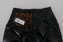 Load image into Gallery viewer, Dolce &amp; Gabbana Elegant High Waist Mini Skirt in Shiny Black
