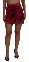 Load image into Gallery viewer, Dolce &amp; Gabbana Chic High Waist Pink Leopard Mini Skirt
