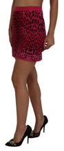 Load image into Gallery viewer, Dolce &amp; Gabbana Chic High Waist Pink Leopard Mini Skirt
