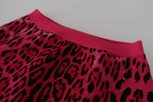 Load image into Gallery viewer, Dolce &amp; Gabbana Chic High Waist Pink Leopard Mini Skirt
