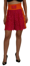 Load image into Gallery viewer, Dolce &amp; Gabbana Elegant Lace High-Waist Shorts in Dual-Tones
