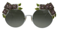 Load image into Gallery viewer, Dolce &amp; Gabbana Elegant Floral Embellished Gold Sunglasses
