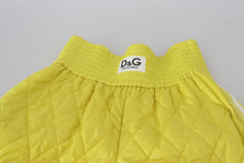 Load image into Gallery viewer, Dolce &amp; Gabbana Chic High Waist Quilted Yellow Shorts
