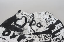 Load image into Gallery viewer, Dolce &amp; Gabbana Elasticated Graffiti Print Cotton Shorts
