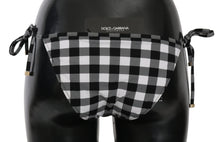 Load image into Gallery viewer, Dolce &amp; Gabbana Checkered Monochrome Bikini Bottoms
