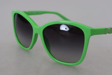 Load image into Gallery viewer, Dolce &amp; Gabbana Chic Green Acetate Round Sunglasses
