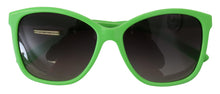 Load image into Gallery viewer, Dolce &amp; Gabbana Chic Green Acetate Round Sunglasses
