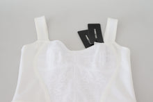 Load image into Gallery viewer, Dolce &amp; Gabbana Elegant White Bodycon Knee-Length Dress

