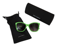 Load image into Gallery viewer, Dolce &amp; Gabbana Chic Green Acetate Round Sunglasses
