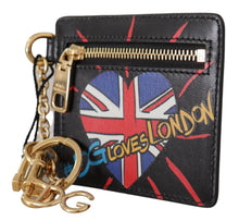 Load image into Gallery viewer, Dolce &amp; Gabbana Elegant Leather Coin Wallet With Keyring
