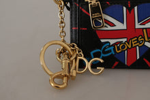 Load image into Gallery viewer, Dolce &amp; Gabbana Elegant Leather Coin Wallet With Keyring
