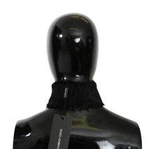 Load image into Gallery viewer, Dolce &amp; Gabbana Elegant Black Lambskin Scarf
