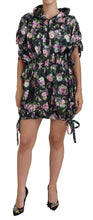 Load image into Gallery viewer, Dolce &amp; Gabbana Elegant Floral Mini Dress with Logo Detail
