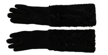 Load image into Gallery viewer, Dolce &amp; Gabbana Elegant Elbow Length Suede Gloves
