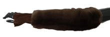 Load image into Gallery viewer, Dolce &amp; Gabbana Elegant Brown Fur &amp; Leather Elbow-Length Gloves
