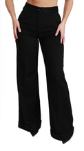 Load image into Gallery viewer, Dolce &amp; Gabbana Elegant High Waist Flared Cashmere Pants
