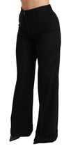 Load image into Gallery viewer, Dolce &amp; Gabbana Elegant High Waist Flared Cashmere Pants
