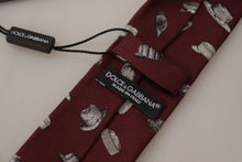 Load image into Gallery viewer, Dolce &amp; Gabbana Maroon Elegance Silk Tie
