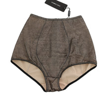 Load image into Gallery viewer, Dolce &amp; Gabbana Beige Black Net Cotton Blend Chic Underwear
