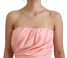 Load image into Gallery viewer, Dolce &amp; Gabbana Elegant Pink Strapless Midi Silhouette
