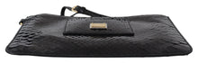 Load image into Gallery viewer, Dolce &amp; Gabbana Exotic Leather Black Wristlet Wallet
