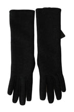 Load image into Gallery viewer, Dolce &amp; Gabbana Elegant Mid-Length Wool Gloves in Black
