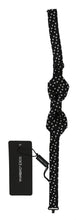 Load image into Gallery viewer, Dolce &amp; Gabbana Elegant Black Polka Dot Silk Bow Tie
