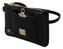 Load image into Gallery viewer, Dolce &amp; Gabbana Elegant Python Pattern Leather Wristlet Wallet
