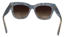 Load image into Gallery viewer, Dolce &amp; Gabbana Elegant Lace-Trimmed Gradient Sunglasses
