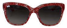 Load image into Gallery viewer, Dolce &amp; Gabbana Elegant Red Lace-Insert Sunglasses
