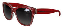 Load image into Gallery viewer, Dolce &amp; Gabbana Elegant Red Lace-Insert Sunglasses
