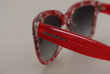 Load image into Gallery viewer, Dolce &amp; Gabbana Elegant Red Lace-Insert Sunglasses
