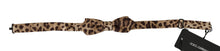Load image into Gallery viewer, Dolce &amp; Gabbana Exquisite Silk Leopard Print Bow Tie
