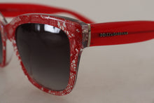 Load image into Gallery viewer, Dolce &amp; Gabbana Elegant Red Lace-Insert Sunglasses
