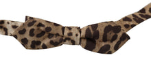 Load image into Gallery viewer, Dolce &amp; Gabbana Exquisite Silk Leopard Print Bow Tie
