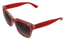 Load image into Gallery viewer, Dolce &amp; Gabbana Elegant Red Lace-Insert Sunglasses
