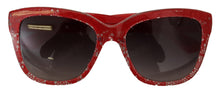 Load image into Gallery viewer, Dolce &amp; Gabbana Elegant Red Lace-Insert Sunglasses
