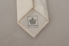 Load image into Gallery viewer, Dolce &amp; Gabbana Elegant White Silk Men&#39;s Tie
