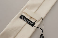 Load image into Gallery viewer, Dolce &amp; Gabbana Elegant White Silk Men&#39;s Tie
