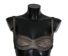 Load image into Gallery viewer, Dolce &amp; Gabbana Elegant Brown Stretch Bra Womens Underwear
