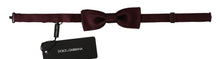 Load image into Gallery viewer, Dolce &amp; Gabbana Elegant Violet Silk Bow Tie
